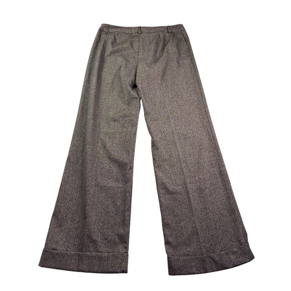 Vintage Y2K Geoffrey Beene Madison Womens Stretch Flare Pants Size 4 Brown - Picture 2 of 5